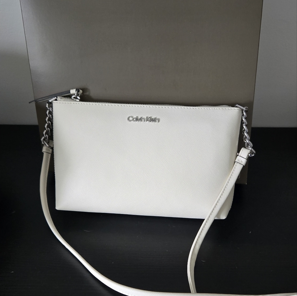 Calvin Klein White Crossbody Bag